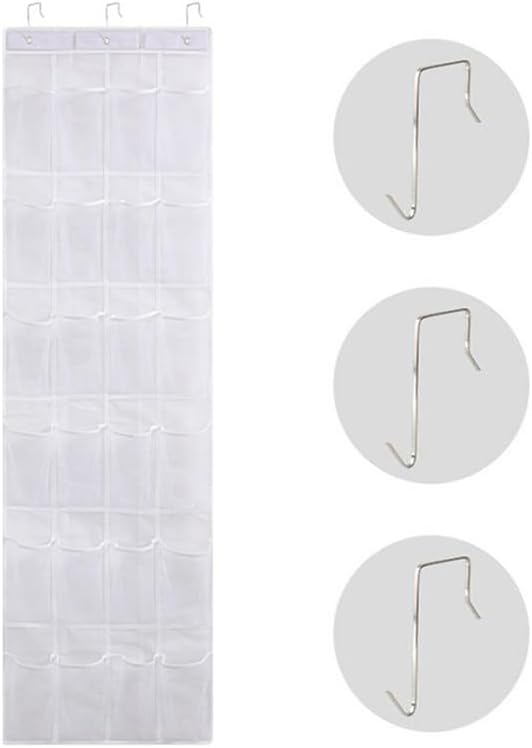 Miniatura 2 de Organizador colgante para puerta de armario, 6 estantes y 24 bolsillos para artículos esenciales para bebés, niñas, dormitorio, organizador de