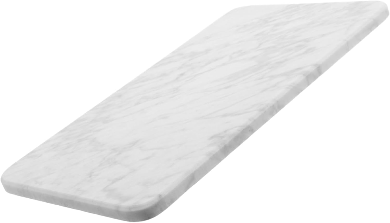 Marble Vanity Tray for Bathroom and Kitchen Elegant Decorative Round Tray with Non Slip Pads for Organizing Skincare Perfume and Jewelry Grey and White Natural