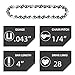5 Pieces GTA 26 4 Inch Mini Chainsaw Chain for Stihl GTA 26 Replace Blade Pruner Mini Chainsaw Hand Held 4-inch Portable Electric Chainsaw Cordless for Tree Branches 3670 005 0028