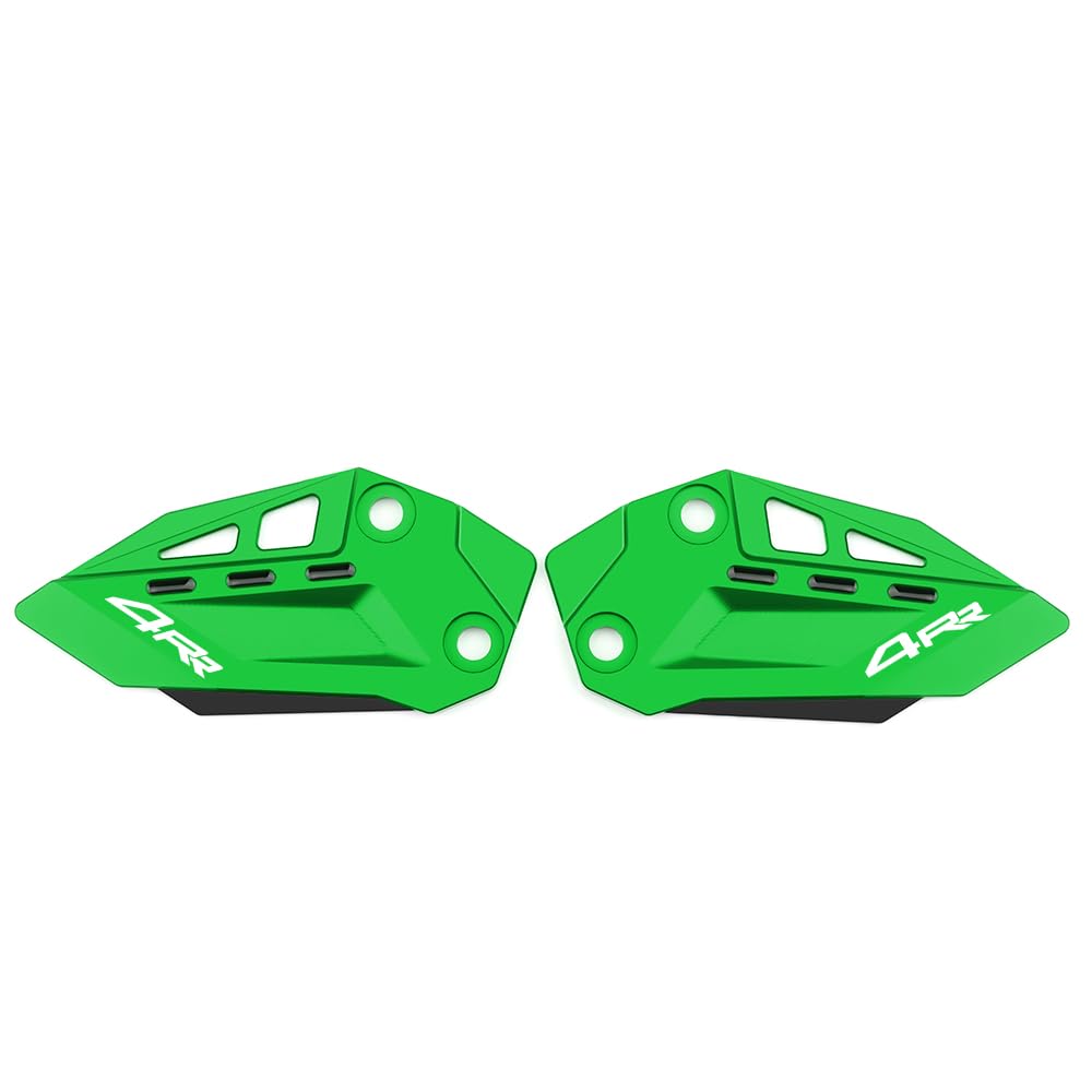 Modeer Für K.awasaki ZX-4R 2023 2024 | ZX-4RR 2023 2024 Motorrad CNC Fersenschutz Fußraste Pedal Protektor Fußraste Fersenplatten Schutzabdeckung Zubehör (zx4rr-grün/schwarz)
