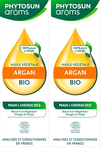 Huile d'argan bio Phytosun Aroms contre la peau sèche et ternie
