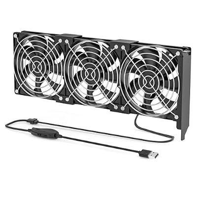 Graphics Card Cooling Fan with 4-Pin to USB Speed Control