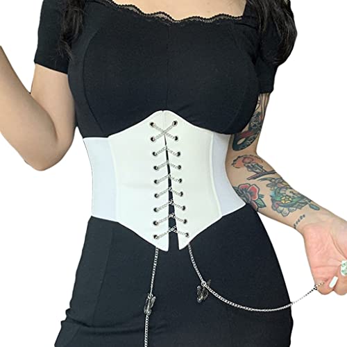Body shaper de luxe avec finitions chaînes et laçage ajustable