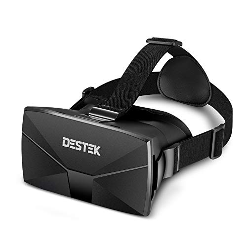 DESTEK Phone VR Headset,Universal Virtual Reality Goggles,3D VR Glasses for Phone Games,Watching Movies