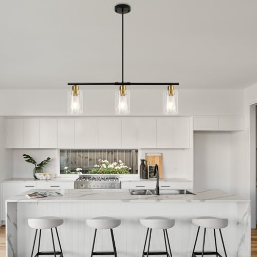 Elegant Black Gold Pendant Lighting - Farmhouse Island Chandeliers - Image 3