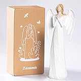 ZICZAMLA 7.6Inch Angel Statue for Thanksgiving Day Gift, Hand-Painted Angel Figures and Statues to Show Love,Bereavement,Christmas Angels Figurines,Guardian Angel Collectible Figuriner