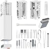 DAPOWER Kit de limpieza de teclado de 32 en 1 para MacBook, laptop, computadora, kit de limpieza para audífonos AirPods, kit de limpieza electrónica multifunción para PC, iPhone, cámara (blanco) 2