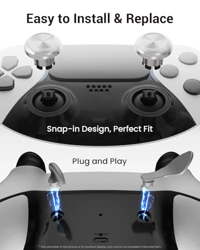 Image of CHARM FOCUS Metal Thumbsticks & Back Paddles for PS5 Edge Controller