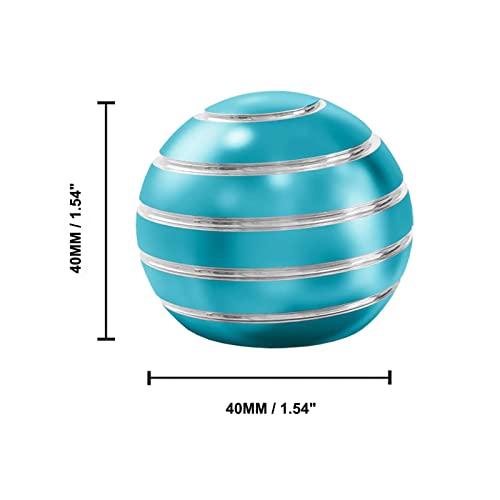 Kinetic Desk Toy Ball, Fidget Spinner Ball For Adults For Office, Optical Illusion Toys For Anxiety Adhd Add Edc (Light Blue) #TOP1