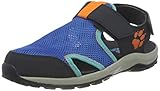 Freizeitsandale Jack Wolfskin Outdoor Water Action Sandal K Sportsandale, Blue/orange, 33 EU