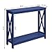 Convenience Concepts Oxford Console Table with Shelf, Cobalt Blue