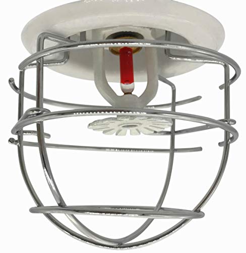 (6 Pack) TunaMax 1/2\" Fire Sprinkler Head Guard Cover for Protecting Side Wall & Semi - Recessed Sprinkler Head Cage