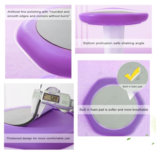 Image of Fanboxk Active Chairs Kids Preschool Wobble Stool - Alternative Flexible Seating Balance Wiggle Stool for Classroom,Preschool,Kindergarten&Elementary School,Active Sensory Chairs,Ages3-8,Purple(14in)