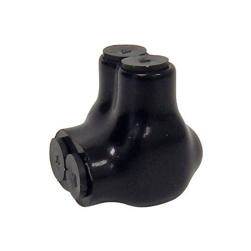 Black Insulated 2 Conductor Single Side Entry Splice 2 - 14 (Pkg of 3)