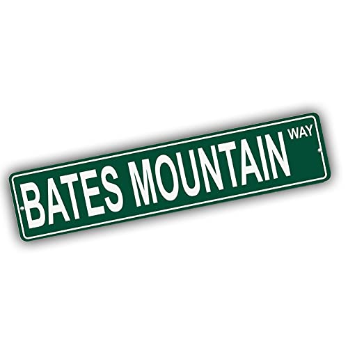 Brotherhood Aluminum Street Sign for Bates Mountain - Nevada Man Cave Decor