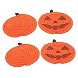 Photo Gallery popetpop 4 pezzi sottobicchieri halloween in cordoncino di isolanti termici resistenti per tazze e bottiglie accessori tavola autunnali per feste e casa Photo Gallery popetpop 4 pezzi sottobicchieri halloween in cordoncino di isolanti termici resistenti per tazze e bottiglie accessori tavola autunnali per feste e casa