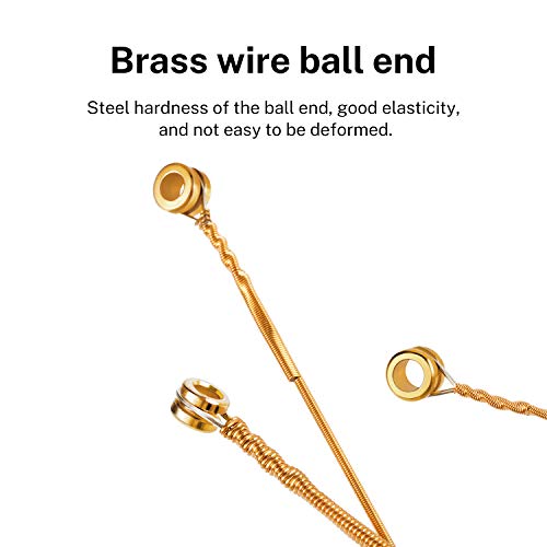 Donner Light Acoustic Guitar Strings Phosphor Bronze Coated 5 Sets Of 6 Hex Steel String 11-50 Das-20L #TOP2