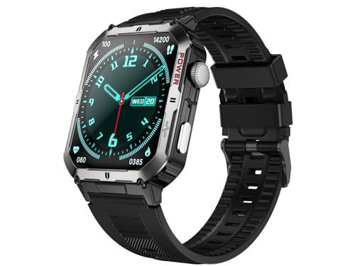 Trevi T-FIT 500 S smartwatch med AMOLED-skärm 2,06 tum Always On Full Touch, Trådlöst samtal, sömnövervakning, steg, hjärtfrekvens, fitnessspårare, vattentät, silver