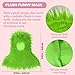 Hiwtonk Christmas Green Big Costume Xmas Faux Fur Deluxe Furry for Adults Halloween Christmas Cosplay Costume Party Supplies