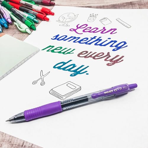 PILOT G2 Premium Gel Ink Pens, Fine Point 0.7mm, Multi-Color, 8 Count - image 7