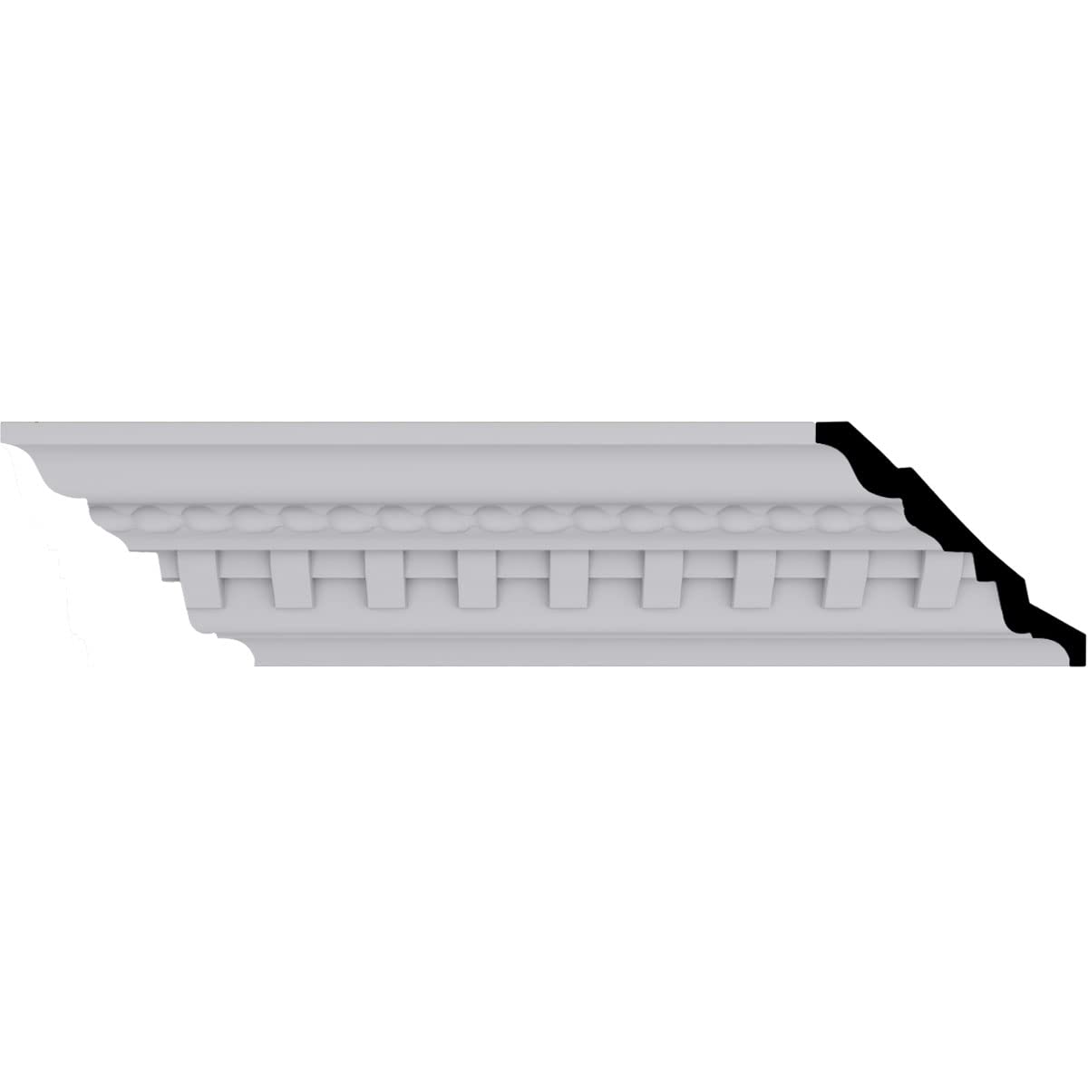 Moulure couronne mld04 robuste en rempart dentil pour masquer les angles