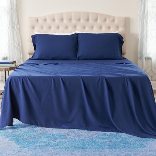Northwest Ashford Home Essentials Bedding, 3 Piece Twin Size Sheet Set, Estate Blue