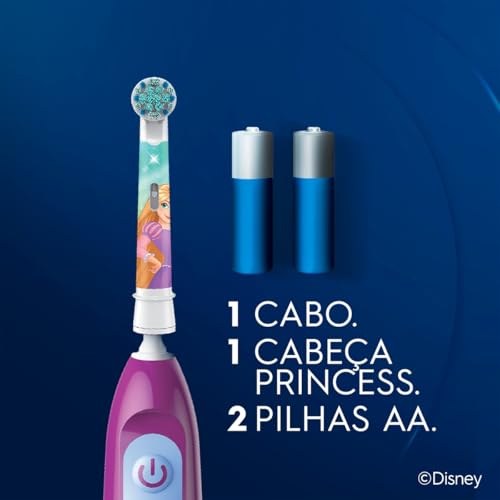 Escova Dental Oral-B Disney Princesas + 2 Pilhas AA