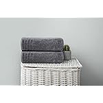 Tens Towels Pack of 4 Extra Large Bath Towels 30 x 60 Inches, 100% Cotton, Larger & Lighter Weight, Quicker to Dry, Super Soft and Absorbent, Perfect for Bathroom, Dark Grey - Image 4