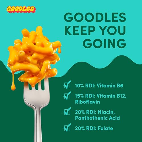 Goodles Mac & Cheese Assortment 12 Pack, 6oz - 14g Protein, 6g Fiber with Prebiotics, 21 Nutrients and Made w/REAL Cheese! | Clean Label Certified