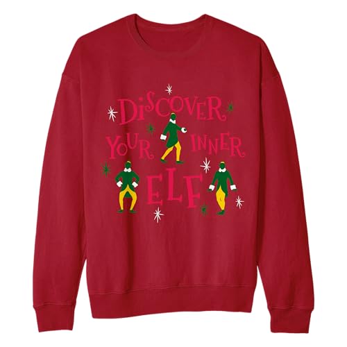 Elf Discover Your Inner Adult and Kids Sized Crewneck Sweater2