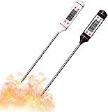 2 Pack Darkroom Electronic Thermometer Stir Processing Equipment for Color Film B&W Film 1black 1 White