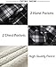 SCODI Men's Flannel Shirt Jacket Fleece Sherpa Lined Plaid Jackets Coat Full Zip Up Hoodie Winter Outwear Black White Large