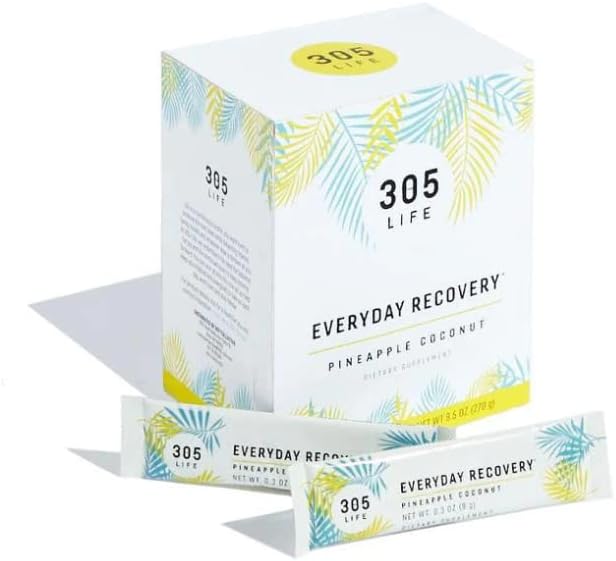 305 Life Recovery & Hydration Booster - Suplemento en polvo de bebida de hidratación de acción rápida y recuperación cardiovascular con apoyo