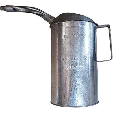 LubriMatic 75-444 Galvanized Metal Measure - 4 Quart Cover