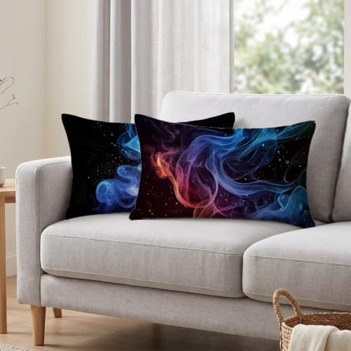 Housse coussin 40x80 abstrait taie d'oreiller décorative pour canapé et salon