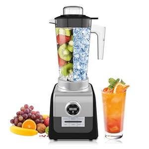 bathivy 1300W Professional Countertop Blender, 72 oz Pitcher Blender for Smoothies, 6 Program Food Processing Blender, 30000 RPM Home Commercial Blender for Ice Crushing, Frozen Drinks, Puree, Soymilk