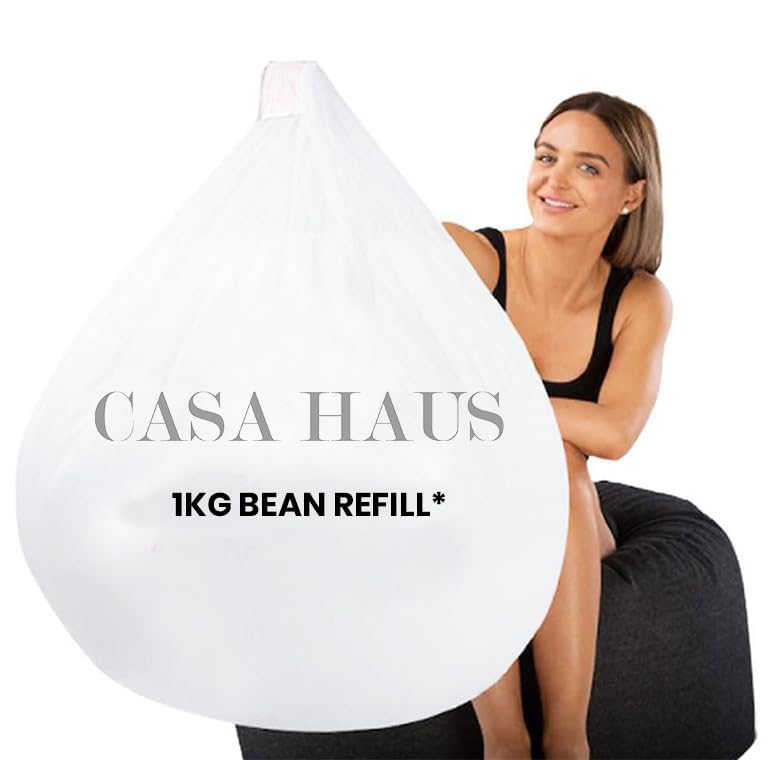Premium Virgin Grade Thermocol Balls Refill for Pillows, Sofa, Bean Bags, Soft Toys & Beans for Bean Bag Refill 1 Kg (White)-picture-23