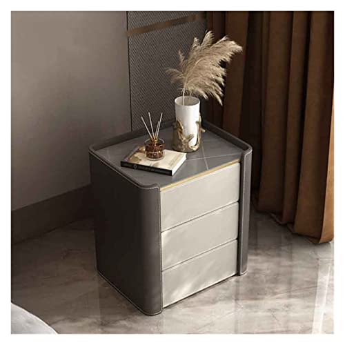 HJYBFA Mesita de Noche, Armario de Madera, mesita de Noche, Mesa Auxiliar de Almacenamiento (Color: Dorado, tamaño 50 x 40 x 55 cm), decoración