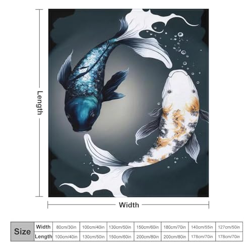 Couvertures en Poisson Plaid Super Doux 100% Flannel Couverture de Lit