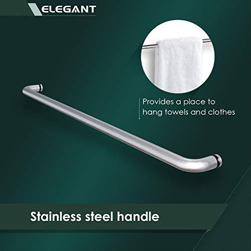 Elegant Bypass Sliding Shower Door 58 1/2-60" W X 72" H Shower Glass Doors, 1/4" Tempered Clear Glass, Brushed Nickel Double Sliding Shower Door #TOP3