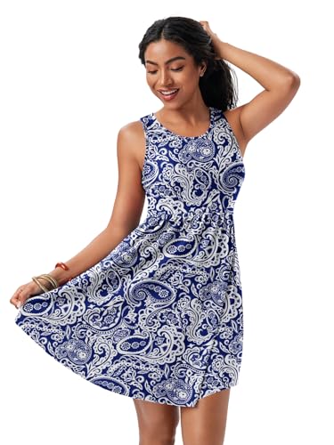 Image of HiMONE Vacation Dresses for Women 2025 Summer Dress Women's Casual Sundresses Casual Beach Petite Sun Dress XS-2XL