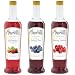 Amoretti Premium Berry Syrups 750ml 3 Pack