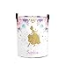 Custom Watercolor Flower Girl Dance Storage Basket with Handles Personalized Name Waterproof Collapsible Laundry Baskets for Clothes