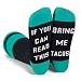 If You Can Read This Knit-in Word Funny Taco Socks