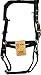 Hamilton 1-Inch Nylon Halter with Adjustable Chin, Black - Draft Horse Size
