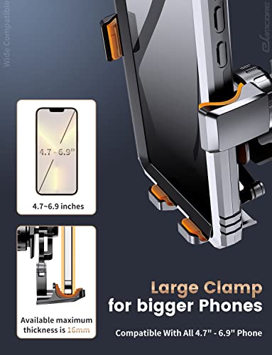 Esamcore Car Cell Phone Holder, Gravity Car Phone Holder Mount For Car Vent [Easy Attaching] Car Mount For Iphone 12/13 Pro Max & Android 4.7"-6.9" Cellphone [Portrait Only] #TOP4