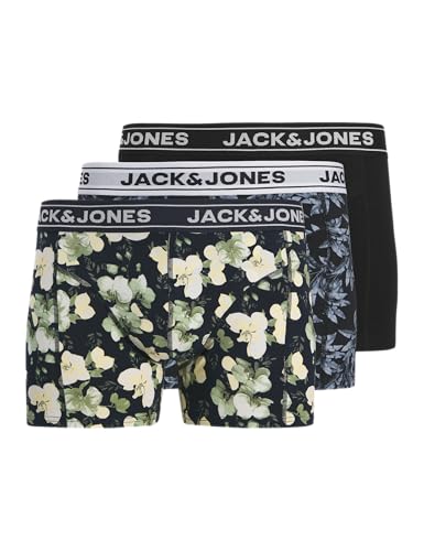 Calzoncillos Jack & Jones Jacray Flower Trunks en pack de 3 para el día a día