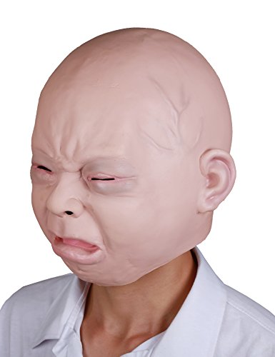 LarpGears Máscara de bebê de cabeça inteira de festa à fantasia de Halloween para adultos, Multi, St