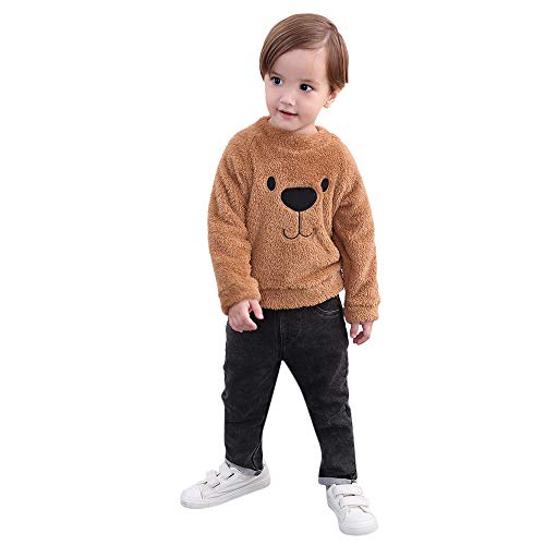 Preisvergleich Produktbild Yanhoo Kinderkleidung, Kindermode Baby Jungen Winter Teddy-Fleece Pullover Langarmshirt Pulli Oberteile