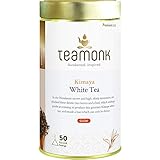Teamonk Kimaya Darjeeling White Tea Bags - 50 Tea Bags | 100 % Pure Natural White Tea | Powerful...